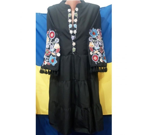 Платье-вышиванка женская 1 шт (норма) коттон VhV_090576