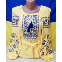 Блуза-вишиванка жіноча 1 шт (норма) льон VhV_090578