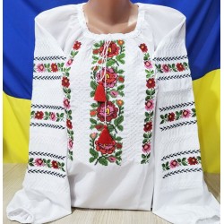 Блуза-вишиванка жіноча 5 шт (48-56 р) шифон VhV_090581