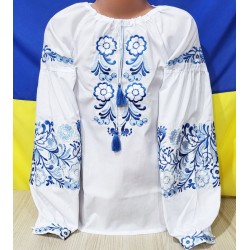 Блуза-вишиванка для дівчаток 5 шт (122-146 см) паплін VhV_090585