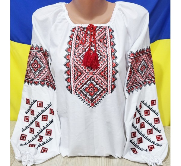 Блуза-вышиванка женская 3 шт (54-58 р) паплин VhV_090588