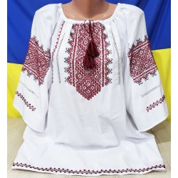 Блуза-вишиванка жіноча 1 шт (54-58 р) льон VhV_090594