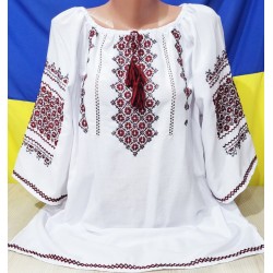 Блуза-вишиванка жіноча 1 шт (56 р) льон VhV_090595