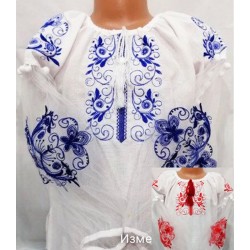 Блуза-вишиванка для дівчаток 5 шт (7-11 років) льон VhV_193027