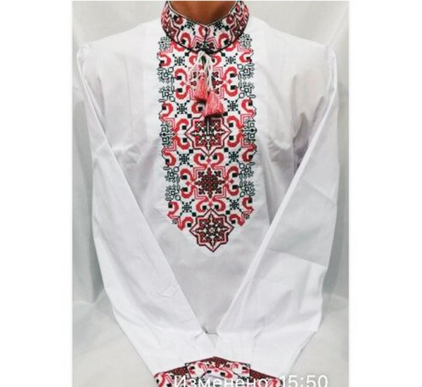 Рубашка-вышиванка "Полковник" мужская 2 шт (L-XL) паплин VhV_193031