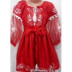 Сукня-вишиванка для дівчаток 5 шт (2-10 років) паплін VhV_193038