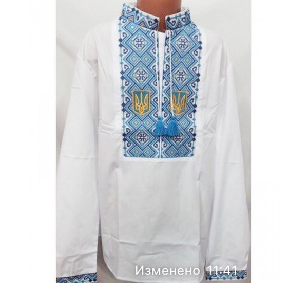 Рубашка-вышиванка для мальчиков 4 шт (13-16 лет) паплин VhV_193058
