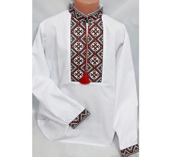 Рубашка-вышиванка для мальчиков 7 шт (6-12 лет) паплин VhV_193064