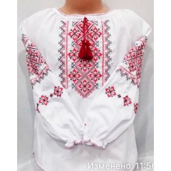 Блуза-вишиванка для дівчаток 4 шт (3-6 років) паплін VhV_193068