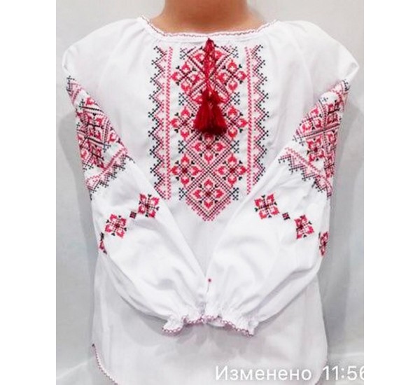 Блуза-вишиванка для дівчаток 4 шт (3-6 років) паплін VhV_193068