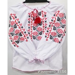 Блуза-вишиванка для дівчаток 4 шт (3-6 років) паплін VhV_193069