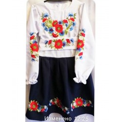 Сукня-вишиванка для дівчаток 5 шт (122-146 см) паплін VhV_193072