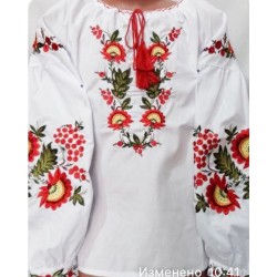 Блуза-вишиванка для дівчаток 5 шт (122-146 см) паплін VhV_193076