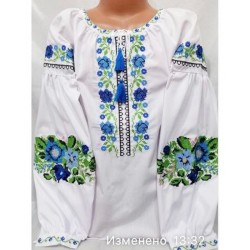 Блуза-вишиванка для дівчаток 5 шт (122-146 см) паплін VhV_193078