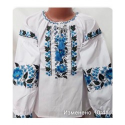 Блуза-вишиванка для дівчаток 5 шт (122-146 см) паплін VhV_193080