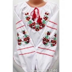 Блуза-вышиванка для девочек 4 шт (12-15 лет) паплин VhV_193082