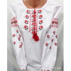 Блуза-вышиванка для девочек 4 шт (12-15 лет) паплин VhV_193083