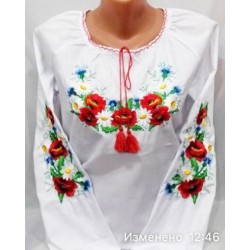 Блуза-вишиванка для дівчаток 4 шт (152-170 см) паплін VhV_193085