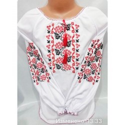Блуза-вишиванка для дівчаток 5 шт (7-11 років) паплін VhV_193088