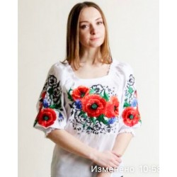Блуза-вышиванка "Відлуння" женская 5 шт (S-2XL) коттон VhV_193094