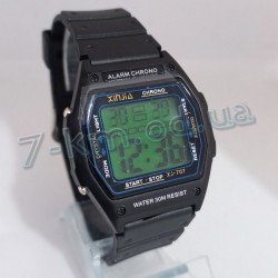 Годинник наручний Xinjia великий з зеленим підсвічуванням ChaS_290507 пластик 1 шт