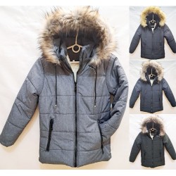 Куртка для мальчиков 5 шт (6-10 лет) мех/плащёвка DLD_3240