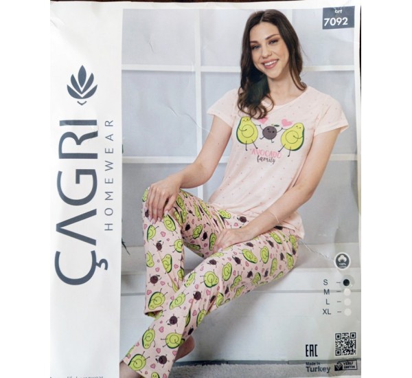 Пижама Gagri женская HR1810_050305 трикотаж 4 шт (S-XL)