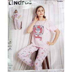 Пижама Lindros женская трикотаж 3 шт (M-XL) HR1810_140312