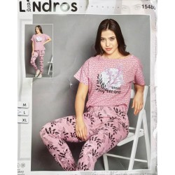 Піжама Lindros жіноча трикотаж 3 шт (M-XL) HR1810_140308