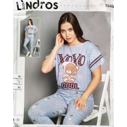 Пижама Lindros женская трикотаж 3 шт (M-XL) HR1810_140309