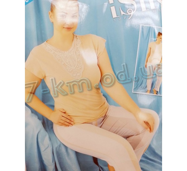 Пижама Isik (батал) женская HR1810_201235 трикотаж 3 шт (2XL-4XL)