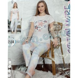 Піжама Cotton More жіноча HR1810_201242 трикотаж 4 шт (M-2XL)