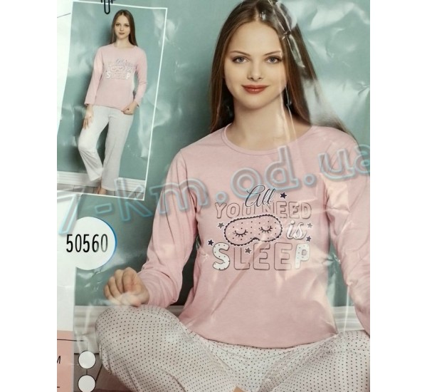 Піжама Cotton More жіноча HR1810_201243 трикотаж 4 шт (M-2XL)