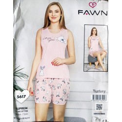 Пижама FAWN женская 3 шт (M-XL) трикотаж HR1810_250318