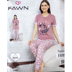 Пижама FAWN женская 3 шт (M-XL) трикотаж HR1810_250305