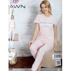 Пижама FAWN женская 3 шт (M-XL) трикотаж HR1810_250307