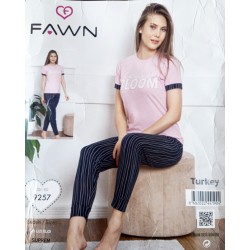 Пижама FAWN женская 3 шт (M-XL) трикотаж HR1810_250309