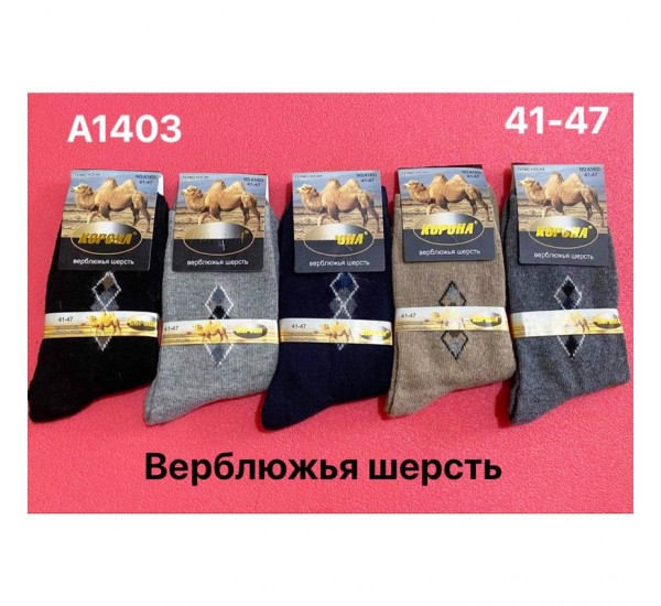 Шкарпетки чоловічі 12 шт (41-47 р) вовна KiE_A1403