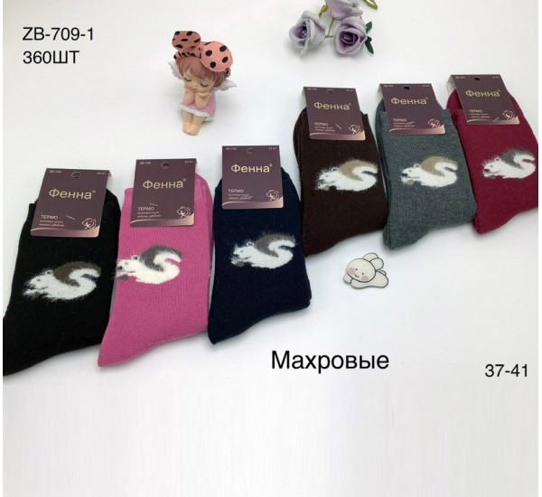 Шкарпетки жіночі KiE_ZB-709-1 махра 12 шт (37-41 р)