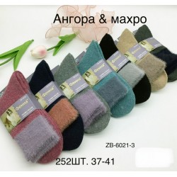 Шкарпетки жіночі 12 шт (37-41 р) махра/ангора KiE_ZB-6021-3