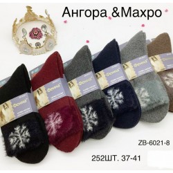 Шкарпетки жіночі 12 шт (37-41 р) махра/ангора KiE_ZB-6021-8
