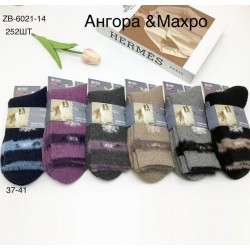 Шкарпетки жіночі 12 шт (37-41 р) махра/ангора KiE_ZB-6021-14