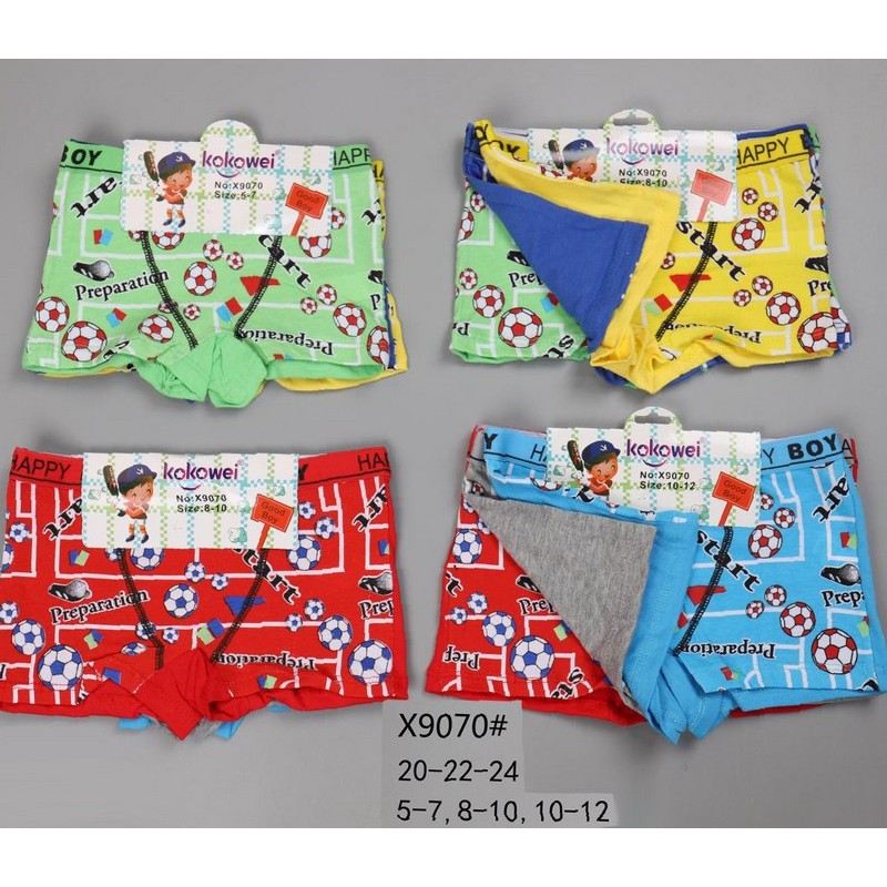 Трусы для мальчиков 12 шт (5-12 лет) коттон KiE_X9070