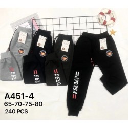 Спортивні штани для хлопчиків A451-4 бавовна 6 шт (65-80 см) KiE_140337