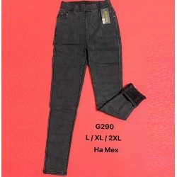 Джегінси жіночі 6 шт (L-2XL) джинс/хутро KiE_G290
