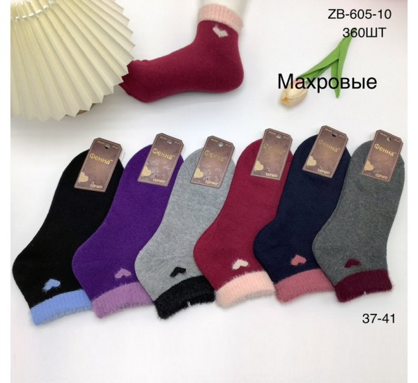Шкарпетки жіночі 12 шт (37-41 р) махра KiE_ZB605-10