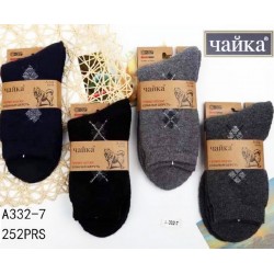 Шкарпетки чоловічі 12 шт (42-48 р) ангора/махра KiE_A332-7