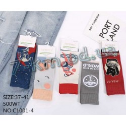 Шкарпетки жіночі KiE_C1001-4 бавовна 10 шт (37-41 р)