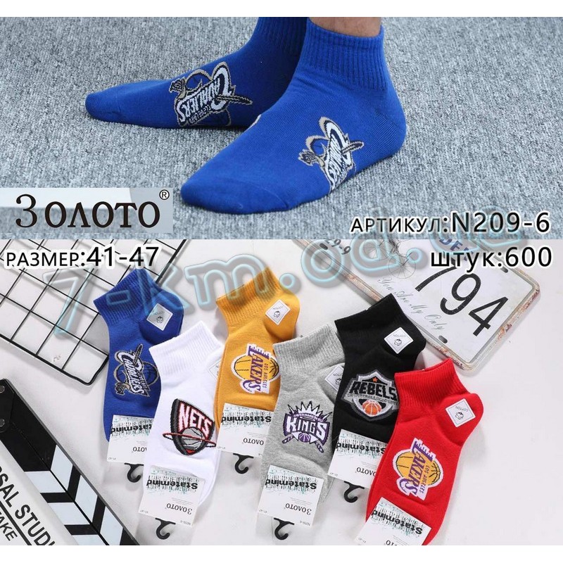 Шкарпетки чоловічі KiE_N209-6 бавовна 10 шт (41-47 р)