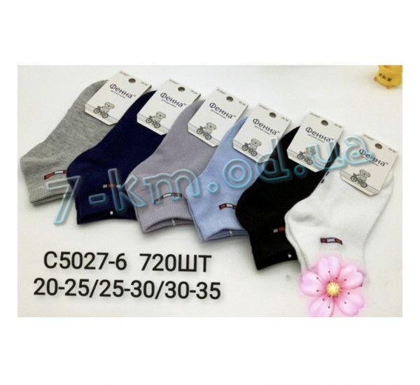Шкарпетки для хлопчиків KiE_C5027-6 бавовна 36 шт (20-35 р)